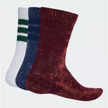 Adidas 3-Stripes Cushioned Sportswear Crew Socken 3er Pack (KQI38) maroon/dunkelblau/wei&szlig;/collegiate green
