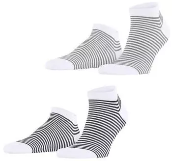 Esprit Fine Line 2-Pack Sneakersocken (17886) grau sortiment