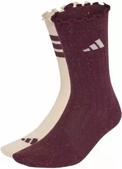 Adidas Glow Sock 2 Pair Pack Socks (KT4405) crystal linen/maroon