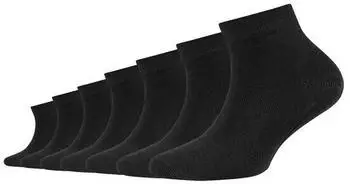 Camano 7er Pack Soft Patterned Socken Herren (1104017) schwarz