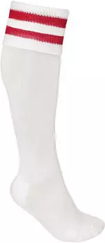 Proact Sportswear Gestreifte Sportsocken (PA015) white/sporty red