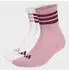 Adidas 3-Stripes Sportswear Gedämpfte Knöchelsocken, 3 Paar (JG3998) white/magic mauve/maroon