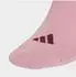Adidas 3-Stripes Sportswear Gedämpfte Knöchelsocken, 3 Paar (JG3998) white/magic mauve/maroon