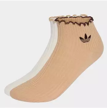 Adidas Ruffle Quarter Sportsocken (2er-Pack) (KR1552) sanftes wei&szlig;/magic beige/aurora coffee