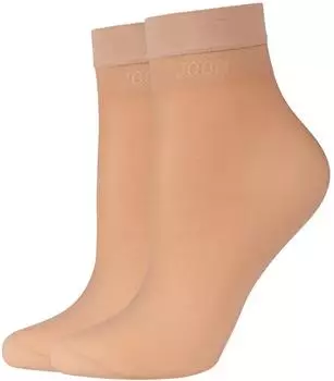Joop! Premium Essentials Bio-GOTS Kniestrümpfe 2er-Pack | Sneakersocken mit Label-Print | JJO-252Tesky Blouson (42041743) golden