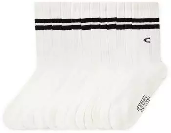 Camel Active Sneaker Socken mit Streifen-Detail schwarz/weiß