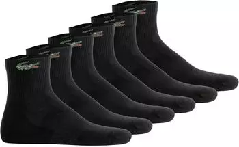 Lacoste Sneaker Socken Mid-Length Sport Socken 6er-Pack schwarz