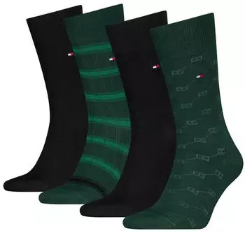 Tommy Hilfiger Classic Sock Herringbone (49673800) deep green