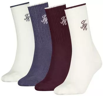 Tommy Hilfiger Socken 4-Pack (64807324) deep rouge/lila haze