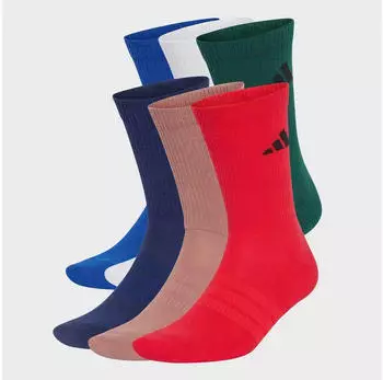 Adidas 6-Pack Cushioned Crew Socken (KY1904) royal blue/dark blue/warm clay/pure ruby
