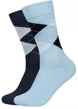 Camano 4er Pack Soft Classic Argyle Crew Socken Herren (004401004) angel falls