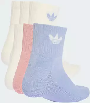 Adidas 6-Pack Mid Ankle Socken chalk blue/wonder mauve/off white