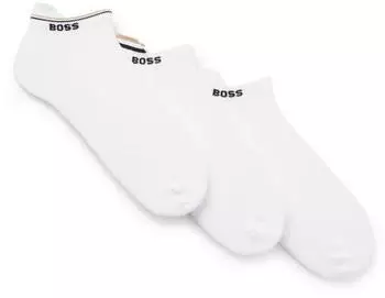 Hugo Boss AS Uni CC Sneaker Socken (4er-Pack) mit Logo am B&uuml;ndchen (50564709) wei&szlig;