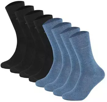 Camano Soft Socks 8-Pack blau/schwarz