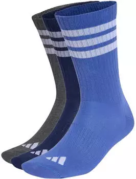 Adidas 3S KD C CRW 3P Funktionssocken (3-Paar) dual indigo/dark grey heather/blau/wei&szlig;