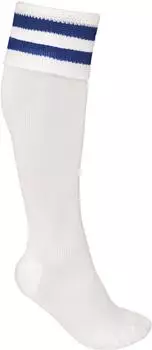 Proact Sportswear Gestreifte Sportsocken (PA015) white / dark royal blue