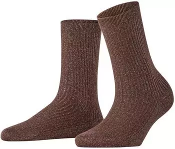 Falke Shiny Rib Socken dark brown