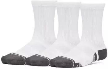Under Armour UA Perf Tech 3PK CRW Socks (6015147-100-MD) schwarz/weiß