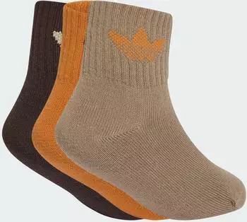 Adidas Gepolsterte Sportswear Kn&ouml;chelsocken 3er-Pack khaki six/aurora coffee/rustic orange