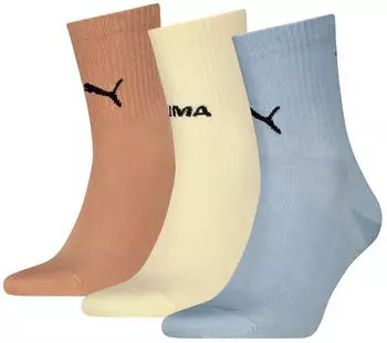 Puma Unisex Logo Stacking Crew Sock (52970708) blau / soft gelb / cinnabar
