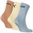 Puma Unisex Logo Stacking Crew Sock (52970708) blau / soft gelb / cinnabar