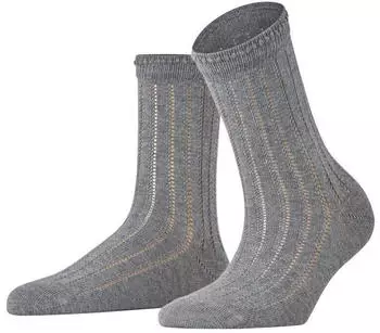 Falke Eyelet Socken light greymel.