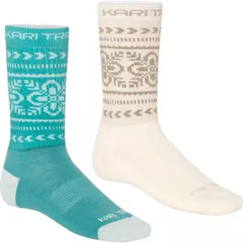 Kari Traa Rusa Long Socken (611465) beige/türkis
