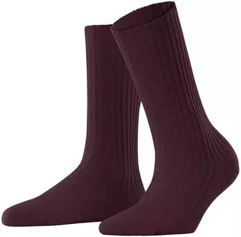 Falke Cosy Wool Ribbed Knit Socken (47080) barolo