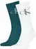 Calvin Klein CKJ MEN QUARTER 2P MONOGRAM Kurzsocken (66108460) white/teal
