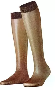 Falke Glitter KH Kniestr&uuml;mpfe (41822) barolo/gold