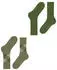 Burlington Everyday Argyle Socken 2er-Pack (21044) lime green