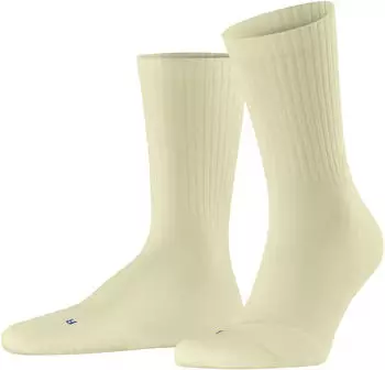 Falke Run Rib Crew U So (12574) tender yellow