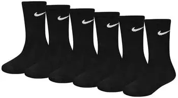 Nike NHN Basic Pack Crew Socks Kids 6er-Pack (UN0030) black