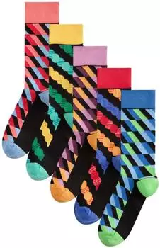 Next Fashion Calzino Socken bright blue/green/red geo