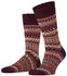 Burlington Fair Isle Socken (24774) claret