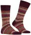 Burlington Fair Isle Socken (24774) claret