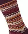 Burlington Fair Isle Socken (24774) claret