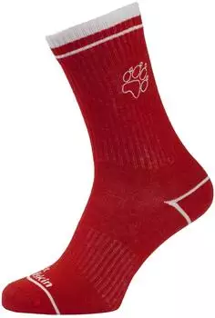 Jack Wolfskin Paw Sock Cl C Socken (A65774_T0678) green zinnia/siren red