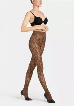 Camano Feinstrumpfhose 50 DEN mit Leoparden-Muster (92481308) hot fudge