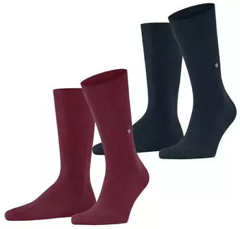 Burlington Everyday 2-Pack Socken (21045) rot wine