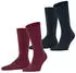 Burlington Everyday 2-Pack Socken (21045) rot wine