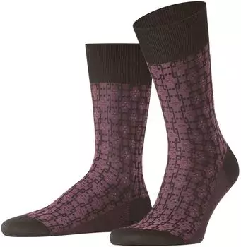 Falke Artwork Tie Socken (12576) dark brown