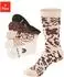 Buffalo Tennis Socken Damen Fußfrottee Sportsocken Animal Muster (54177614) gemustert