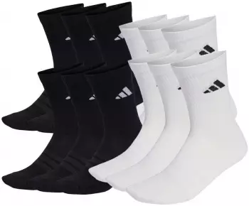 Adidas Cushioned Crew Socks 12P Kurzsocken (TB_WB074-12P) wei&szlig;/schwarz
