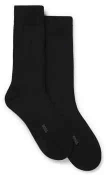 Hugo Boss 2P RS RIB Uni WO Socken, 2er-Pack, gerippt (50568190) schwarz