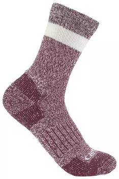 Carhartt Twin Knit Midweight Short Crew Sock (SS9550W) pink