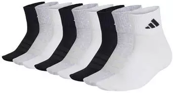 Adidas Thin & Light Sportswear Ankle Socks 9 Pack (TB_WH755-9P) schwarz/grau/wei&szlig;