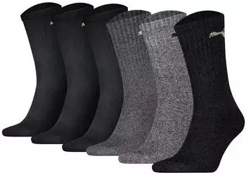 Puma Mainline Unisex Crew Promo Socken, 6 Paar (TB_7312-6P) bunt