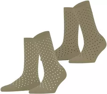 Esprit Fine Dot 2-Pack Socken (17534) gr&uuml;n seagrass