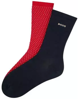 Hugo Boss 2P RS ShineDiam CC W Businesssocken, 2-Paar (61653921) bright rot 620